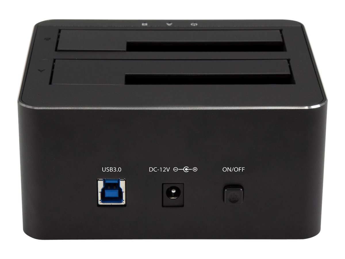 StarTech.com Dual-Bay USB 3.0 to SATA Hard Drive Docking Station, USB Hard Drive Dock, External 2.53.5 SATA IIIIII, SSDHDD Docking Station, Hot-Swap Hard Drive Bay - Top-Loading - Speicher-Controller - 2.5", 3.5" (6.4 cm, 8.9 cm)