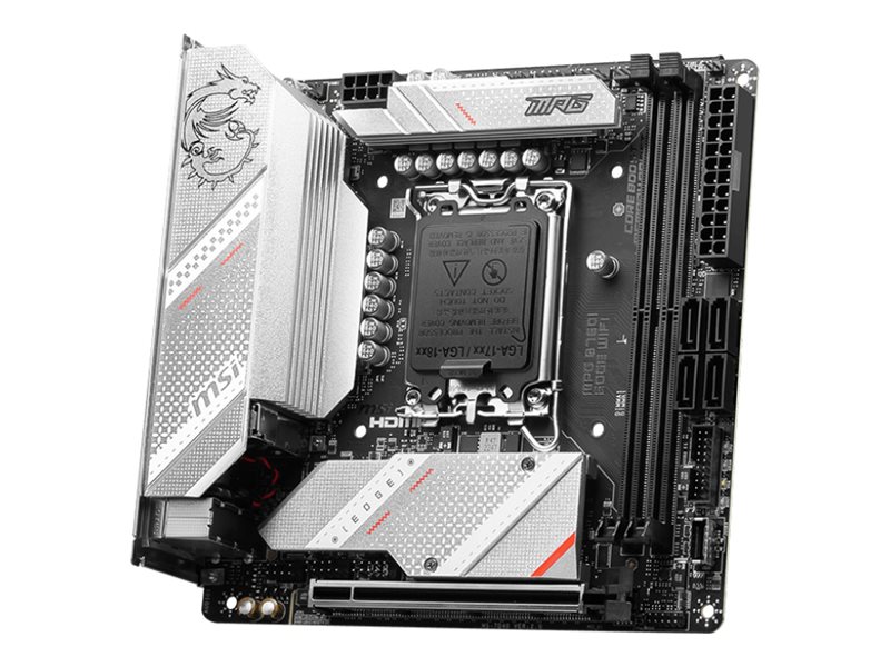 MSI MPG B760I EDGE WIFI - Motherboard - Mini-ITX - LGA1700-Sockel - B760 Chipsatz - USB 3.2 Gen 2, USB 3.2 Gen 1, USB-C 3.2 Gen2 - 2.5 Gigabit LAN, Wi-Fi 6E, Bluetooth - Onboard-Grafik (CPU erforderlich)