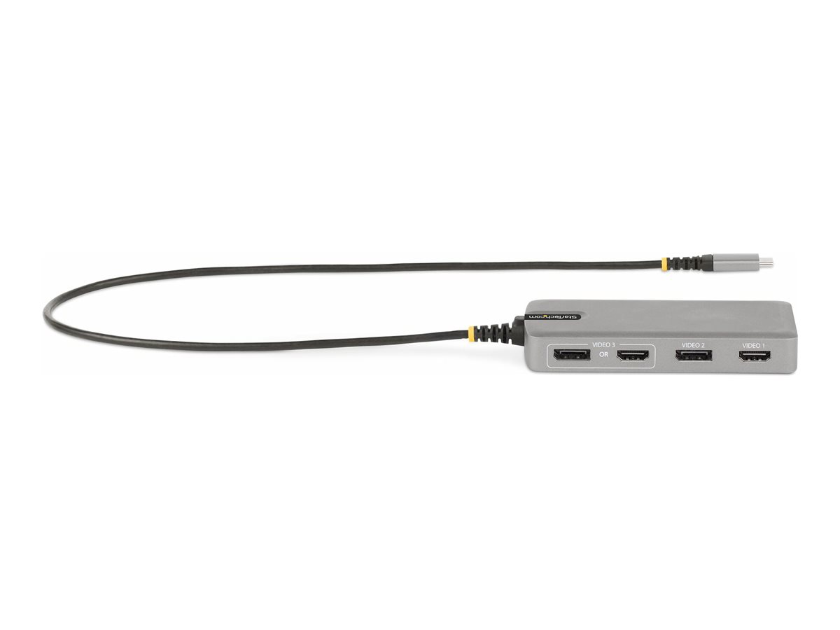 StarTech.com USB-C Multiport Adapter, 3 Monitor