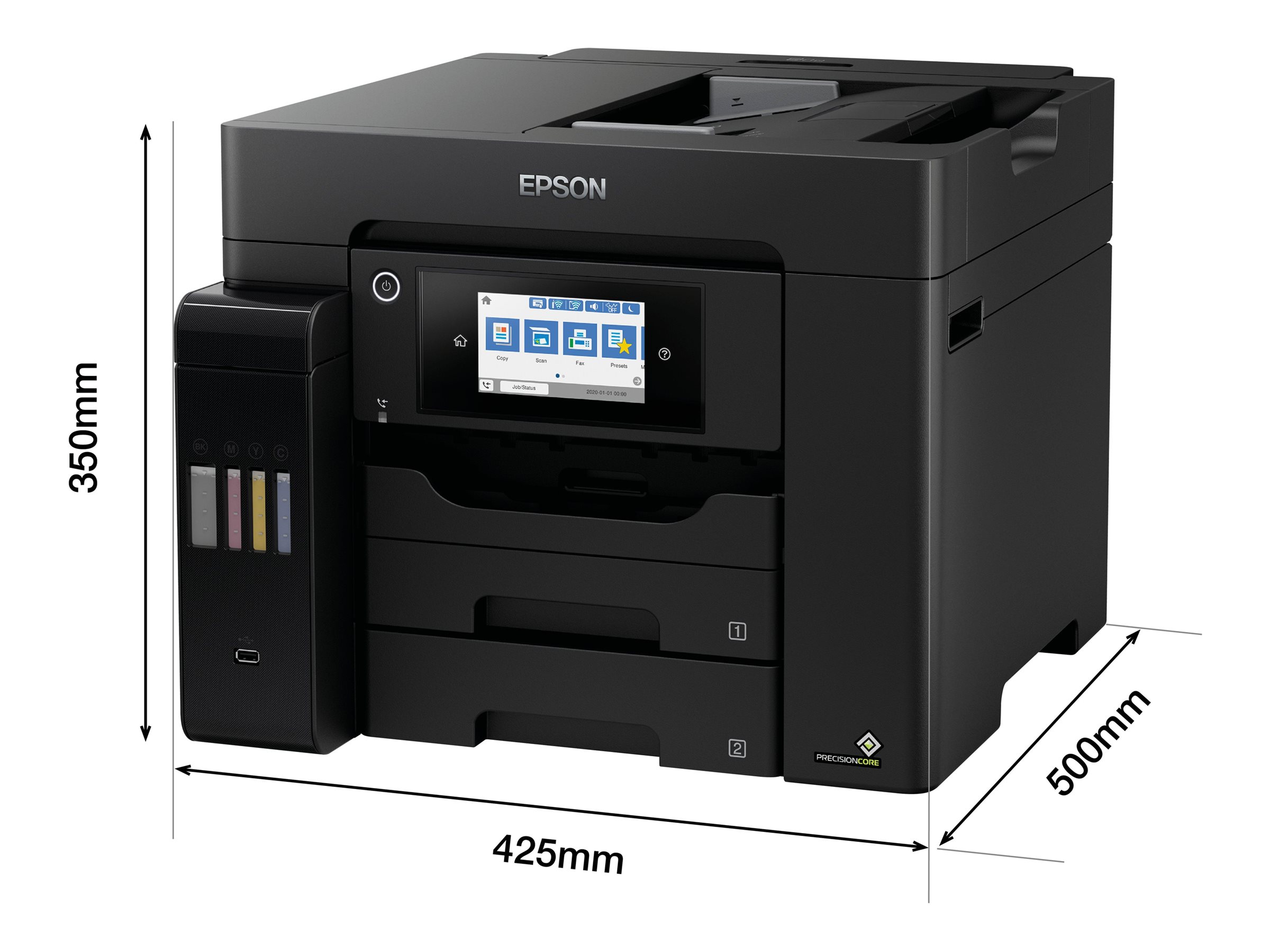 Epson EcoTank ET-5855 - Multifunktionsdrucker - Farbe - Tintenstrahl - ITS - A4Legal (Medien)