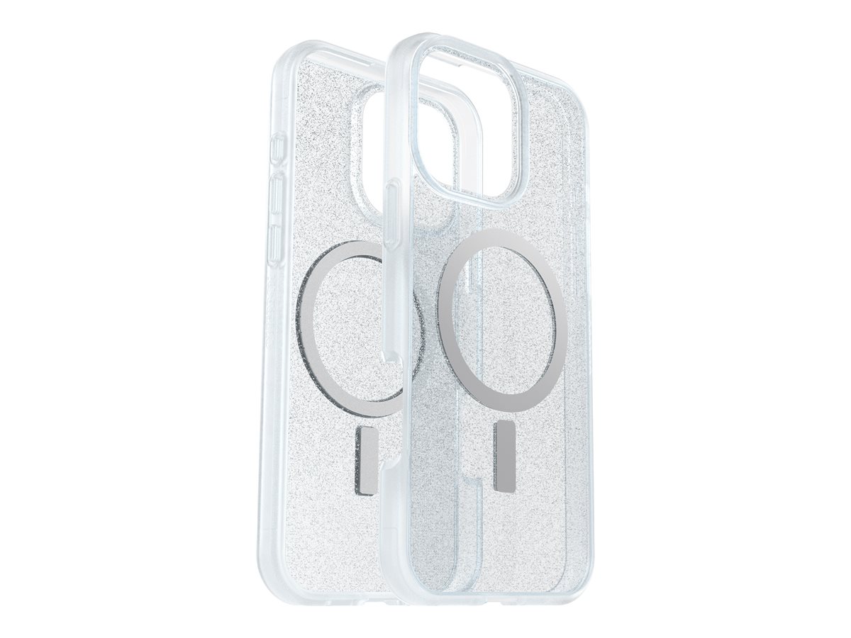 OtterBox React Series - Hintere Abdeckung für Mobiltelefon - kompatibel mit MagSafe - Sternenstaub (farbloser Glitzer)