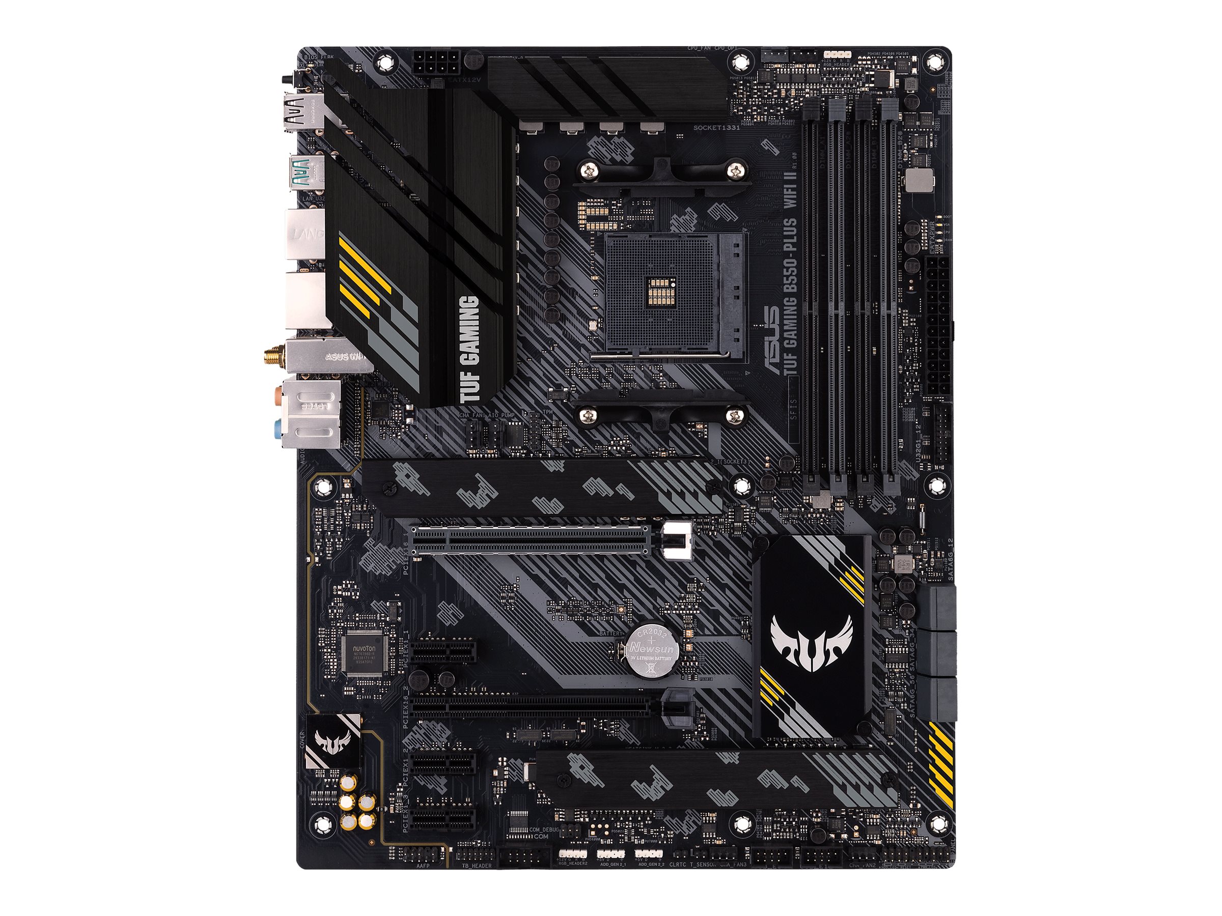 ASUS TUF GAMING B550-PLUS WIFI II - Motherboard - ATX - Socket AM4 - AMD B550 Chipsatz - USB-C Gen2, USB 3.2 Gen 1, USB 3.2 Gen 2 - 2.5 Gigabit LAN, Wi-Fi 6, Bluetooth - Onboard-Grafik (CPU erforderlich)