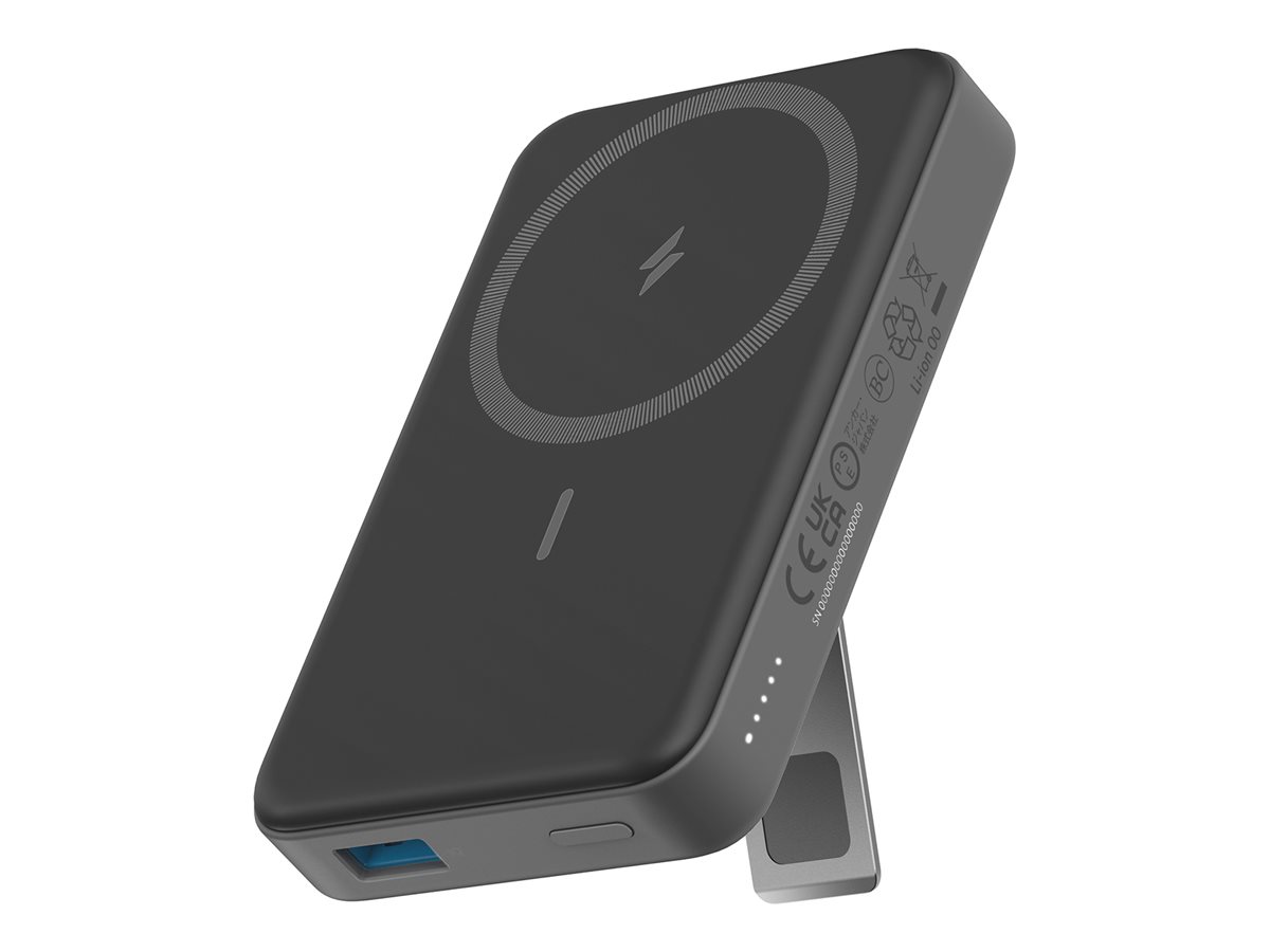 Anker Innovations Anker MagGo 633 - Induktive Power Bank - Magnethalterung - 10000 mAh - 20 Watt - PD - 2 Ausgabeanschlussstellen (USB, 24 pin USB-C)