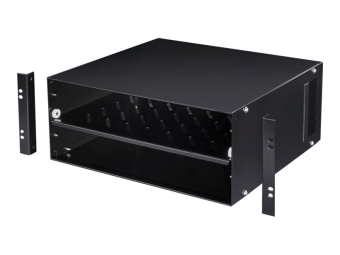 Rittal Kleine Ausrüstungsbox mit Bürstenstreifen - RAL 9005 - 4U - 48.3 cm (19")