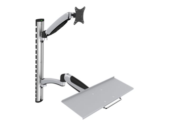 DIGITUS Arbeitsplatz (Monitor, Tastatur, Maus) Wandmontage