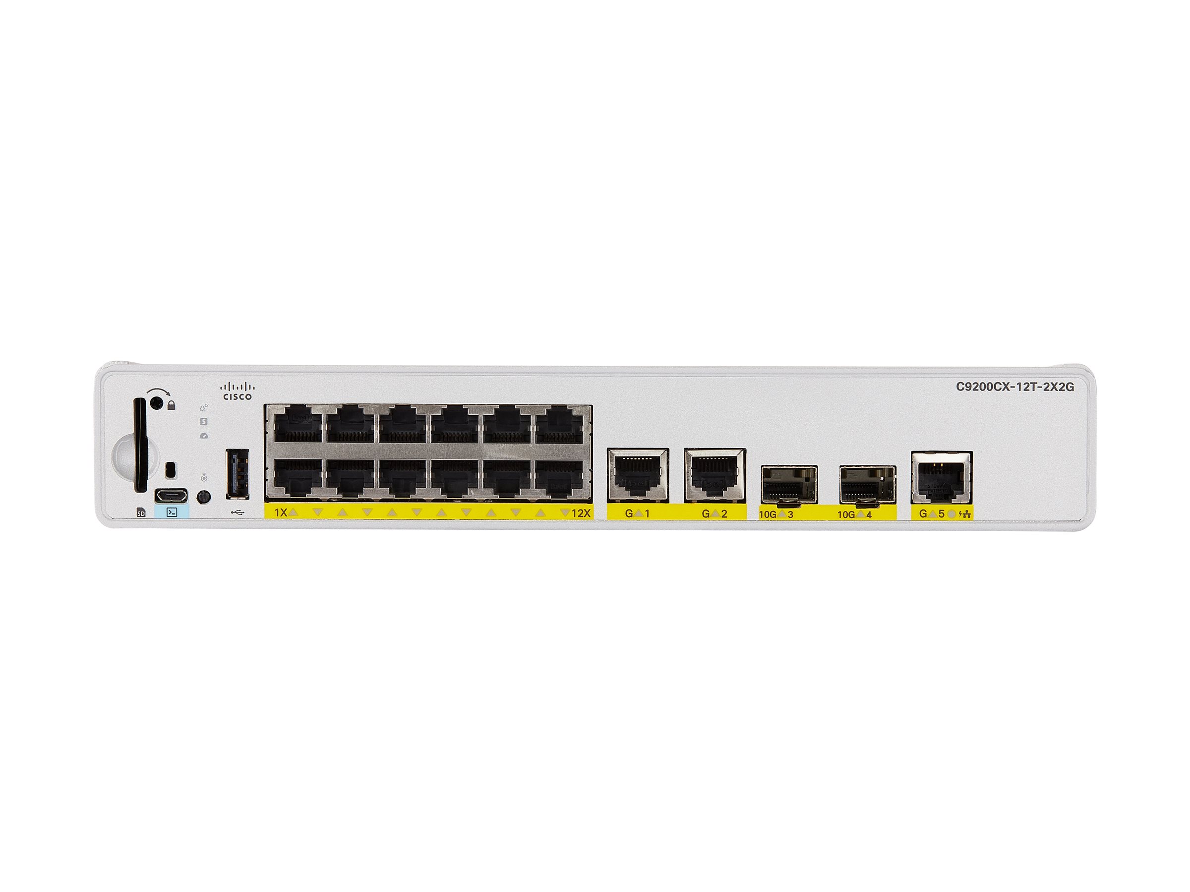 Cisco Catalyst 9200CX - Network Advantage - Switch - kompakt - L3 - managed - 12 x 1000Base-T + 3 x 1000Base-T + 2 x 1 Gigabit10 Gigabit SFP+ (Uplink)