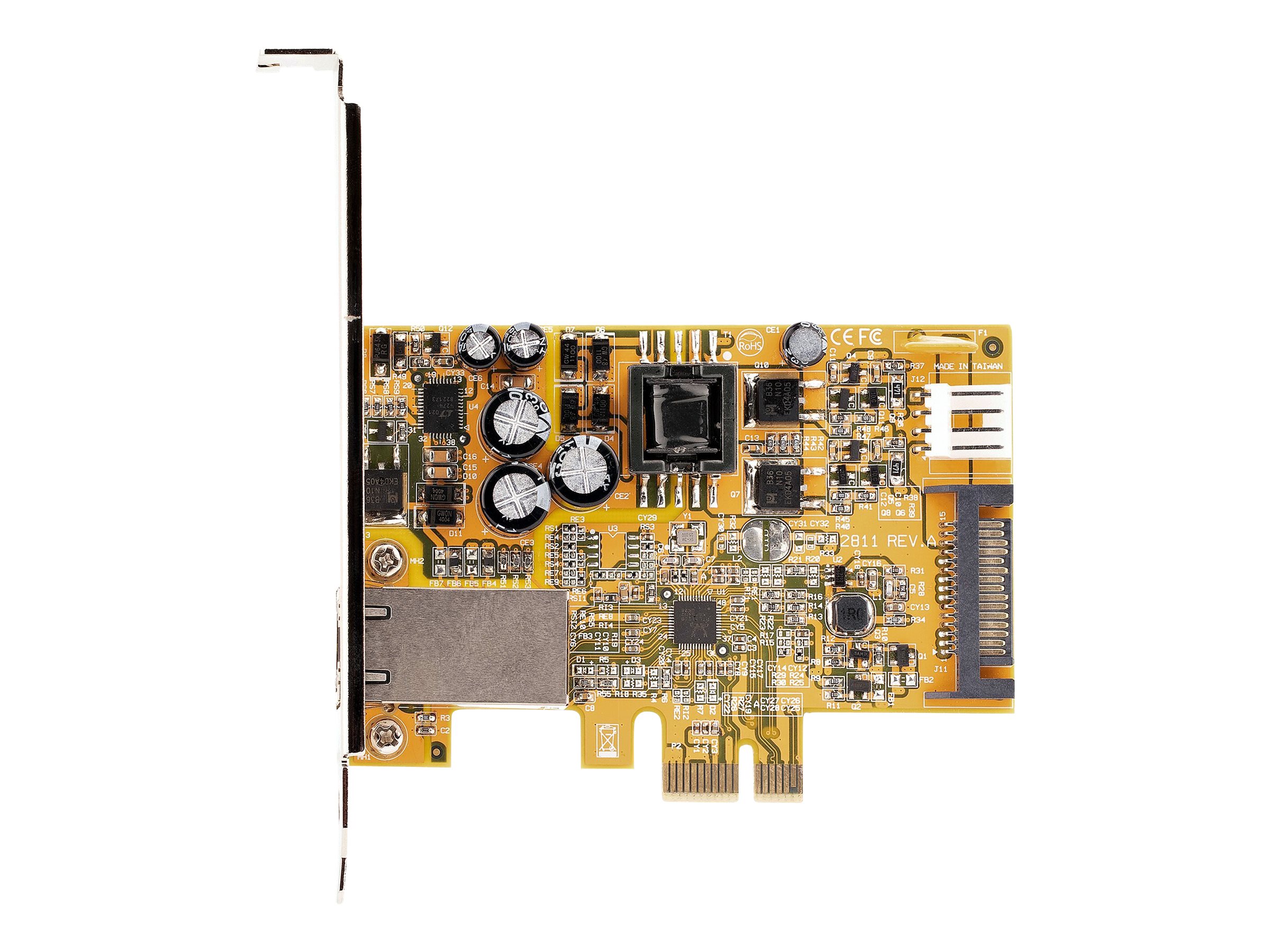 StarTech.com Startech 1 Port 2.5Gbps PoE Network Card, PCIe Ethernet Card wRJ45 Port, 30W 802.3at PoE NIC for DesktopsServers, Network PoE LAN Adapter wLow-Profile Bracket Included - NBASE-T, WindowsLinux Support (ST1000PEXPSE)