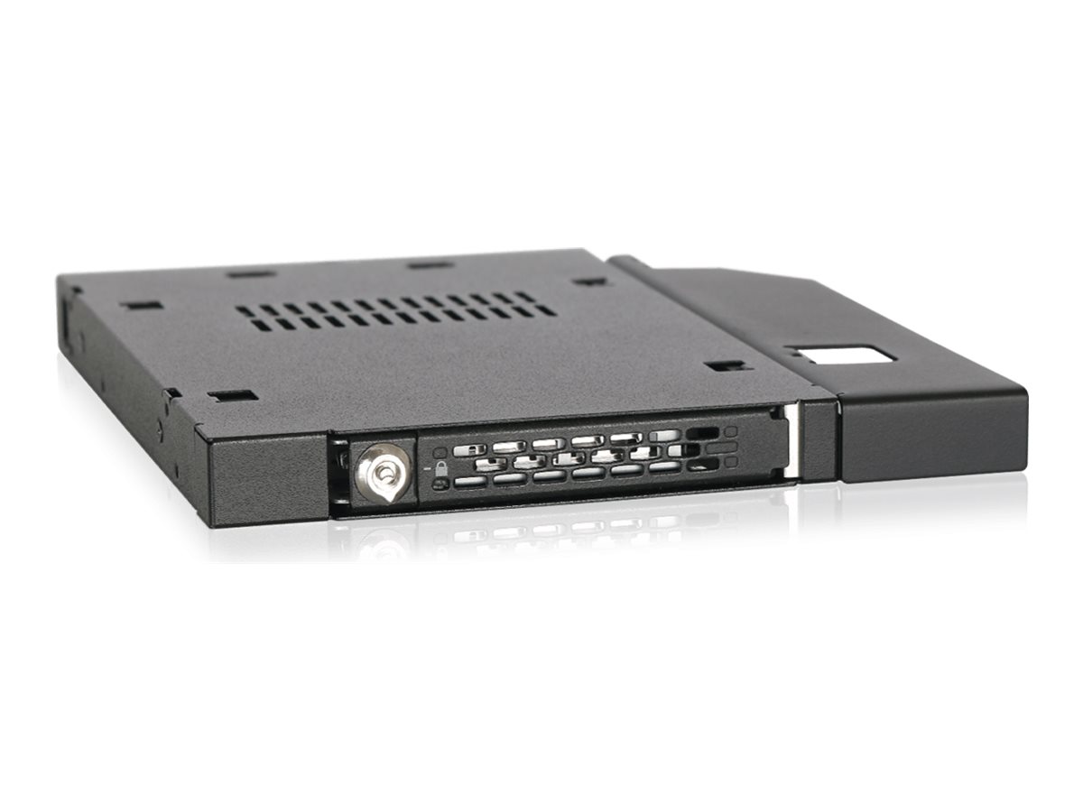 Icy Dock ToughArmor MB411SKO-B - Laufwerksschachtadapter - 5,25" Slim Line auf 2,5" (13,3 cm Slim Line auf 6,4 cm)