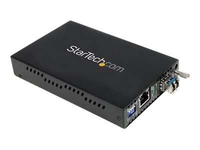 StarTech.com Gigabit Ethernet Single Mode LWL  Glasfaser LC Medienkonverter 40 km