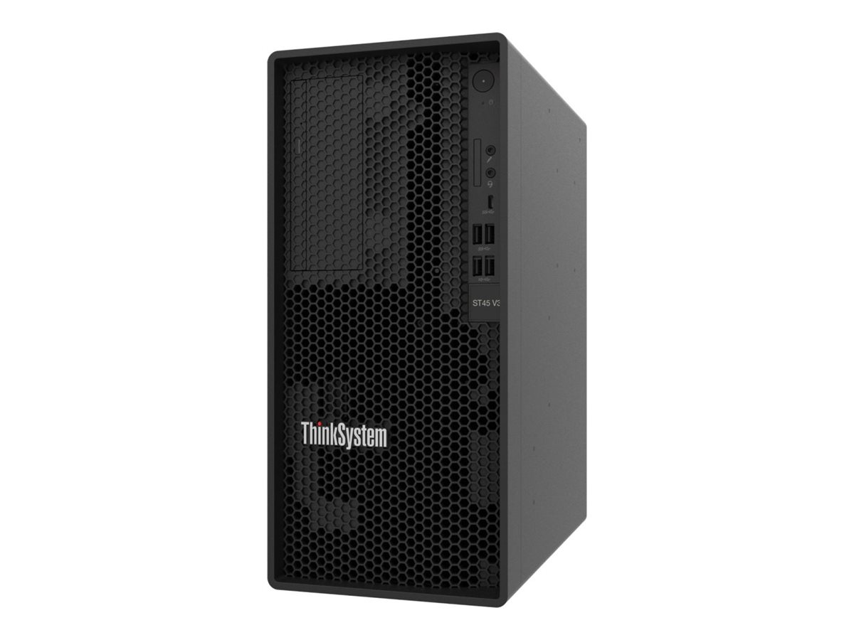 Lenovo ThinkSystem ST45 V3 7DH5 - Server - Tower - 1-Weg - 1 x EPYC 4244P  3.8 GHz - RAM 16 GB - nicht Hot-Swap-fähig 8.9 cm (3.5")