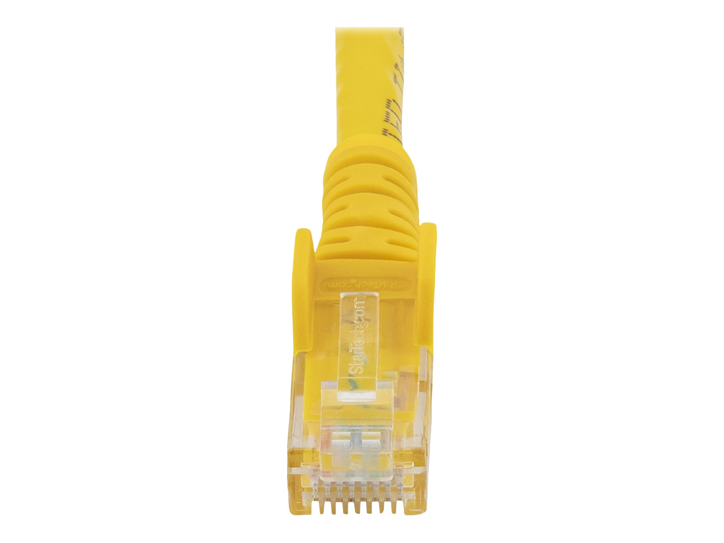 StarTech.com Startech 5m CAT6 Ethernet Cable, 10 Gigabit Snagless RJ45 650MHz 100W PoE Patch Cord, CAT 6 10GbE UTP Network Cable wStrain Relief, Yellow, Wiring is UL CertifiedTIA - Category 6 - 24AWG (N6PATC5MYL)