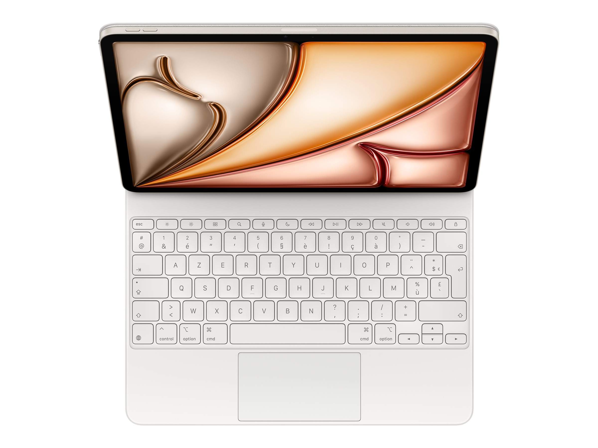 Apple Magic Keyboard - Tastatur und Foliohülle - mit Trackpad - Apple Smart connector - AZERTY - Französisch - für 13-inch iPad Air (M2, M3)