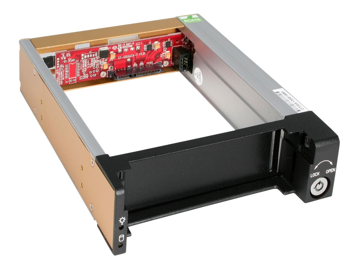 StarTech.com Wechselrahmen 5,25 Zoll - Mobiles Festplatten Hot Swap Speicher Rack für 3,5 (8,9cm)