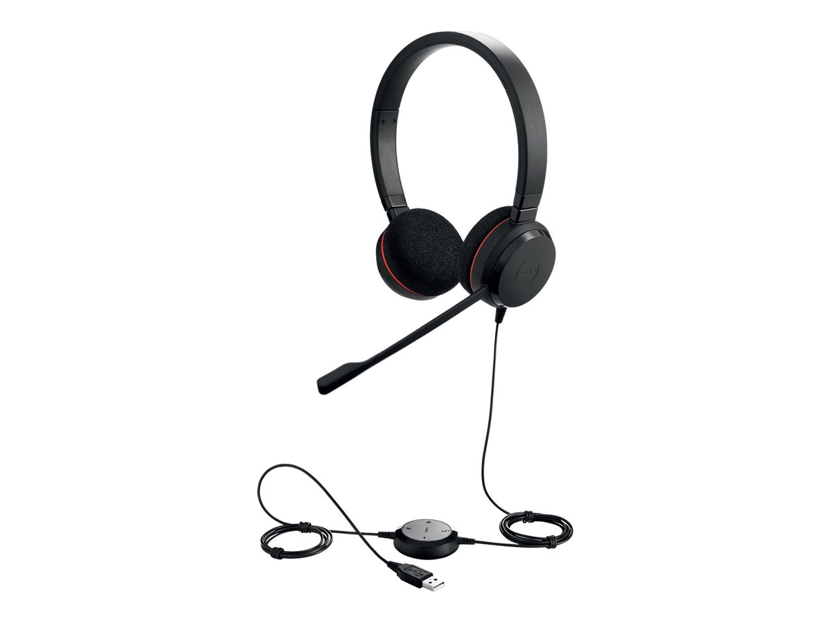 Jabra Evolve 20 UC stereo - Headset - On-Ear