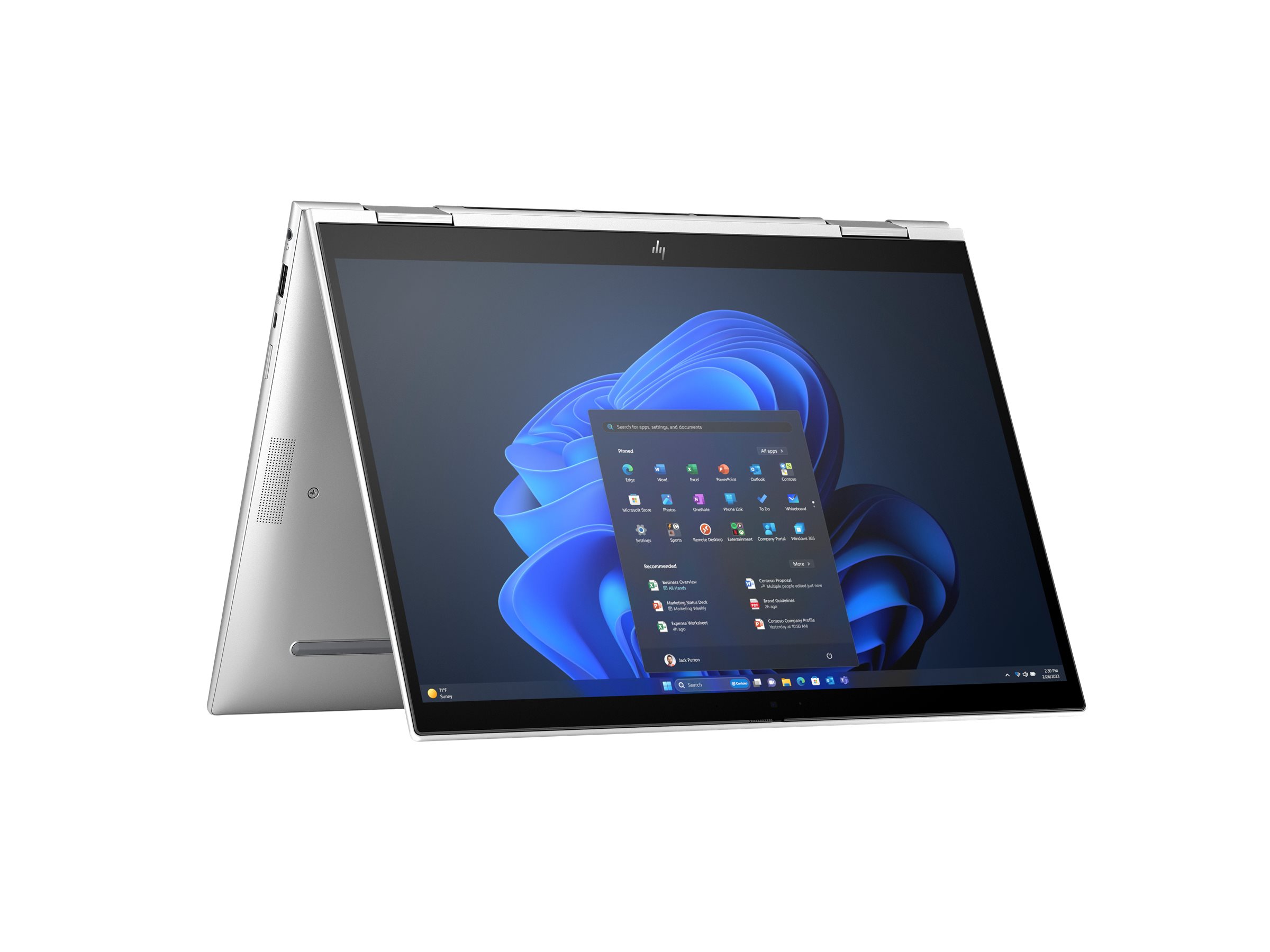 HP Elite x360 830 G11 Notebook - Flip-Design - Intel Core Ultra 7 155U  1.7 GHz - Win 11 Pro - Intel Graphics - 16 GB RAM - 512 GB SSD NVMe - 33.8 cm (13.3)