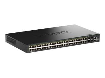 D-Link SmartPro DGS-1530-52P - Switch - Smart - 48 x 101001000 (PoE+)