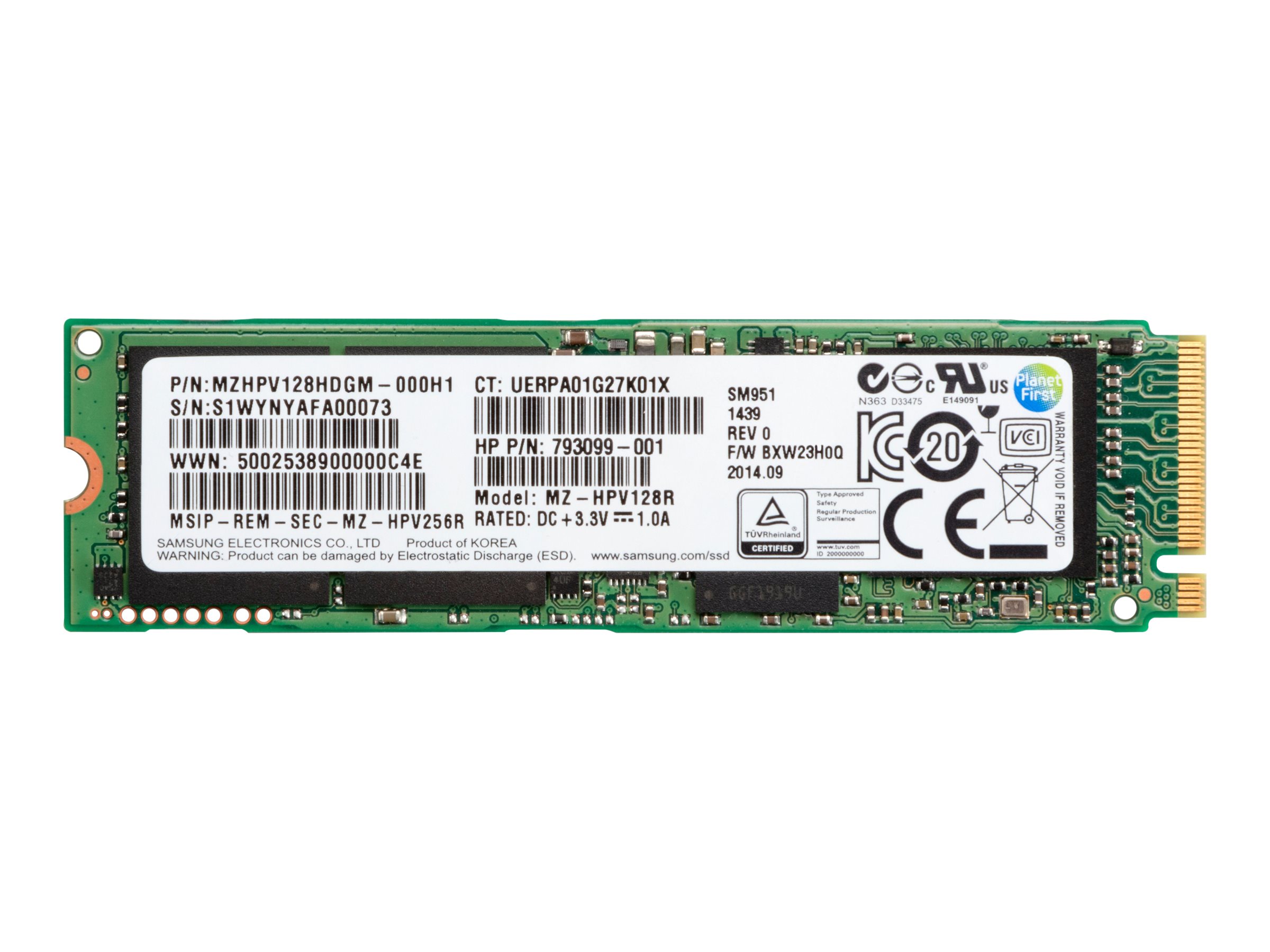 HP Z Turbo Drive G2 - SSD - 512 GB - intern - M.2 - PCIe 3.0 x4 (NVMe)