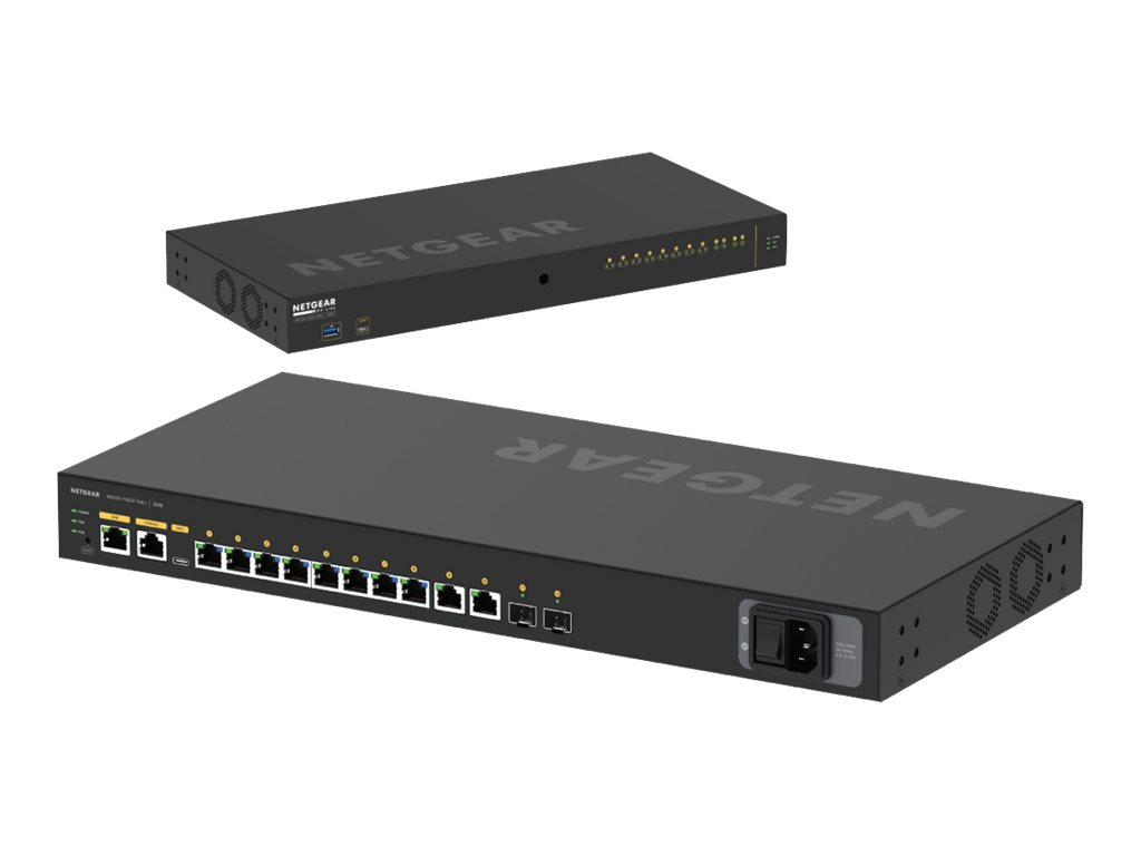 Netgear AV Line M4250-10G2F-PoE+ - Switch - L3 - managed - 10 x 101001000 (8 PoE+)