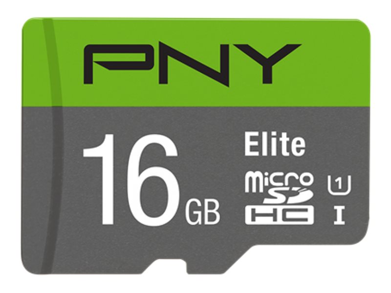 PNY Elite - Flash-Speicherkarte (microSDHCSD-Adapter inbegriffen)