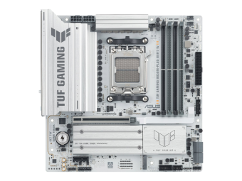 ASUS TUF GAMING B850M-PLUS WIFI7 W - Motherboard - micro ATX - Socket AM5 - AMD B850 Chipsatz - USB-C 3.2 Gen 2x2, USB 3.2 Gen 2, USB 3.2 Gen 1, USB-C 3.2 Gen2 - Wi-Fi 7, Bluetooth, 2.5 Gigabit LAN - Onboard-Grafik (CPU erforderlich)