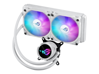 ASUS ROG STRIX LC III 240 ARGB - White Edition - Prozessor-Flüssigkeitskühlsystem - Kühlergröße 240 mm - (für LGA1700, LGA1200, LGA115x Socket, AM4, AM5)