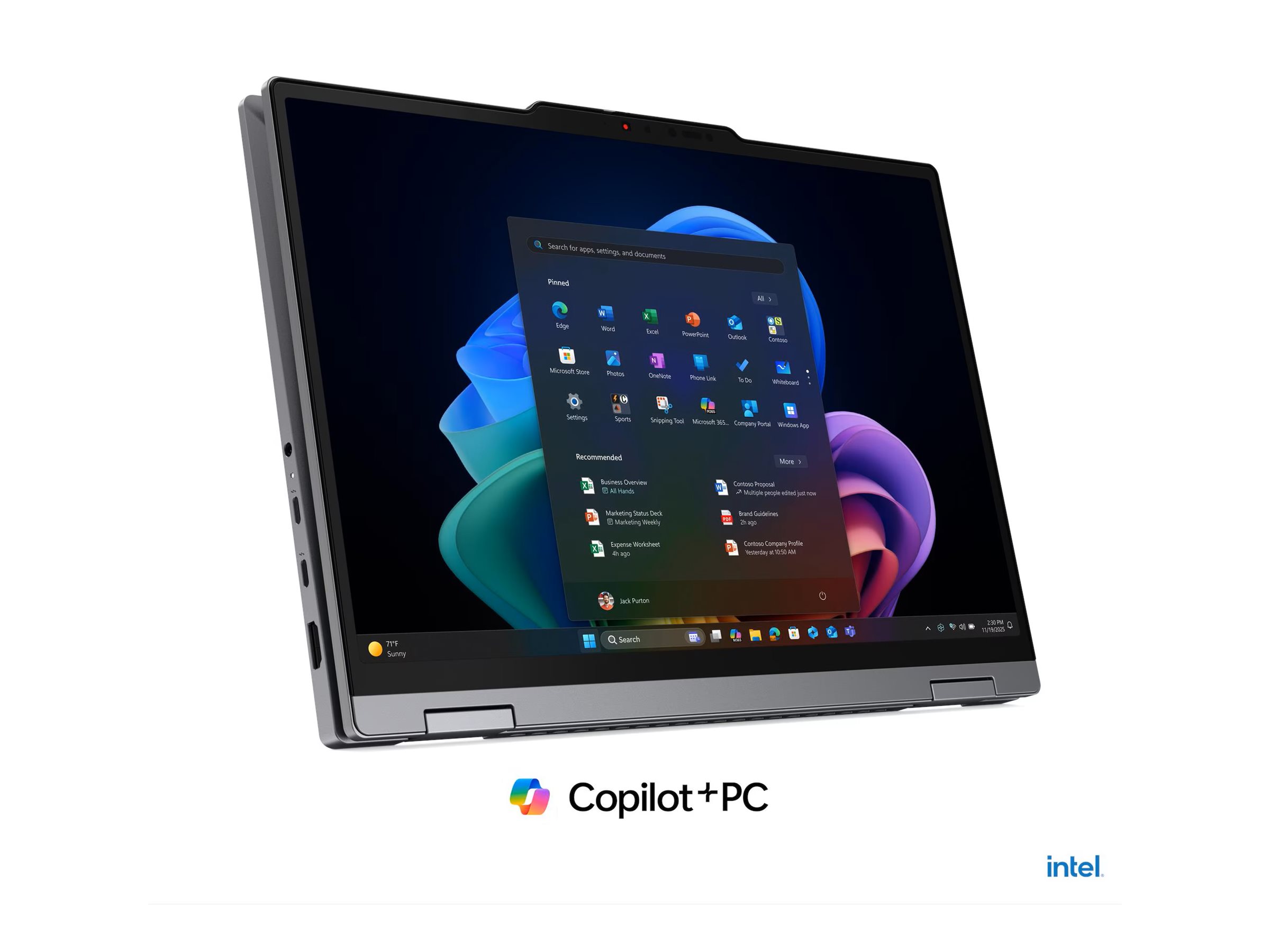 Lenovo ThinkPad X1 2-in-1 Gen 11 21V9 - Aura Edition - Flip-Design - Intel Core Ultra 5 325  2.1 GHz - Evo - Win 11 Pro - Intel Graphics - 32 GB RAM - 512 GB SSD TCG Opal Encryption 2, NVMe - 35.6 cm (14")
