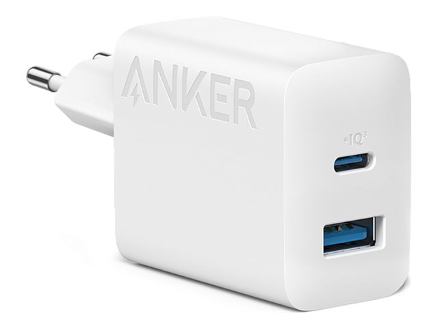 Anker Innovations Anker 312 - Netzteil - 20 Watt - 3 A - PD - 2 Ausgabeanschlussstellen (USB, USB-C)