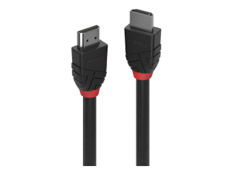 Lindy Premium Hochgeschwindigkeit - HDMI-Kabel - HDMI männlich zu HDMI männlich - 2 m - Doppelisolierung - Schwarz - Unterstützung für 4K60Hz (3840 x 2160)