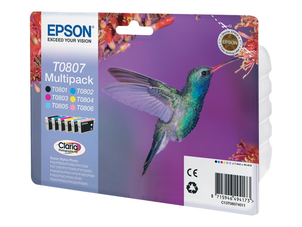 Epson T0807 Multipack - 6er-Pack - 44.4 ml