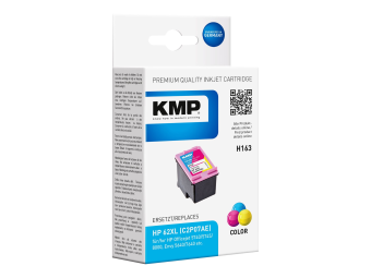 KMP H163 - 11.5 ml - Farbe (Cyan, Magenta, Gelb) - kompatibel - Tintenpatrone (Alternative zu HP 62XL, HP C2P07AE)