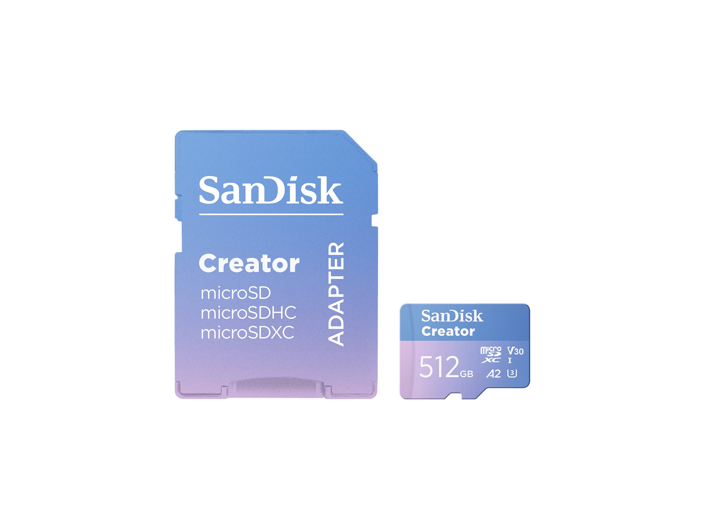 SanDisk Creator - Flash-Speicherkarte (microSDXC-an-SD-Adapter
