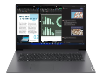 Lenovo V17 G4 IRU 83A2 - 180°-Scharnierdesign - Intel Core i3 i3-1315U  1.2 GHz - kein Betriebssystem - UHD Graphics - 8 GB RAM - 256 GB SSD NVMe - 43.9 cm (17.3)