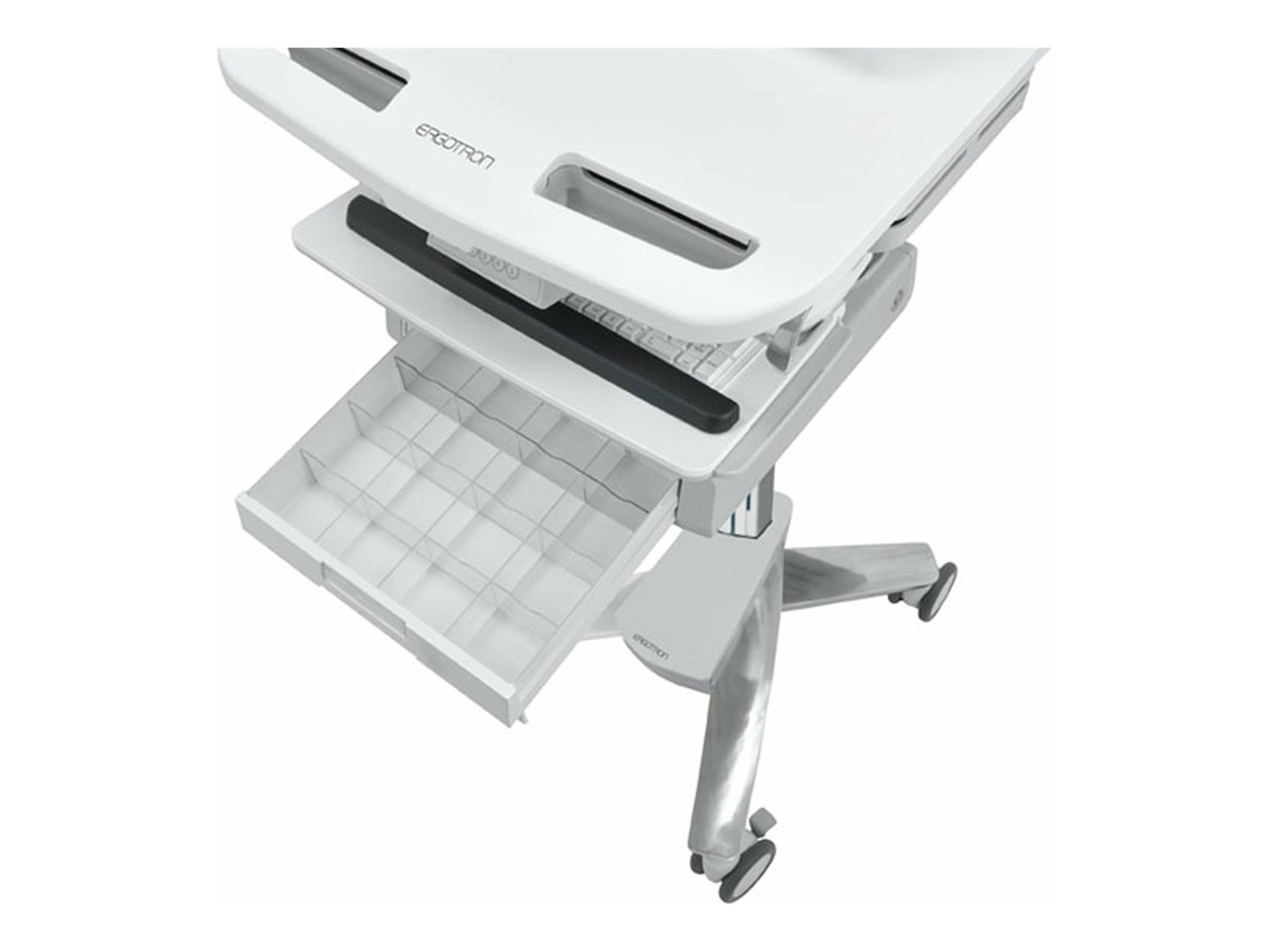 Ergotron Cart with LCD Pivot, 2 Drawers - Wagen - offene Architektur - für LCD-Display  PC-Ausrüstung - Kunststoff, Aluminium, verzinker Stahl - Bildschirmgröße bis zu 61 cm (bis zu 24 Zoll)