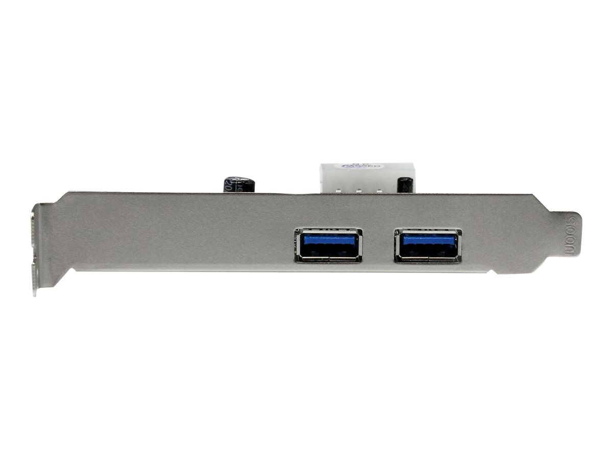 StarTech.com 2 Port USB 3.0 PCI Express Schnittstellenkarte mit UASP und 4 Pin LP4 Molex