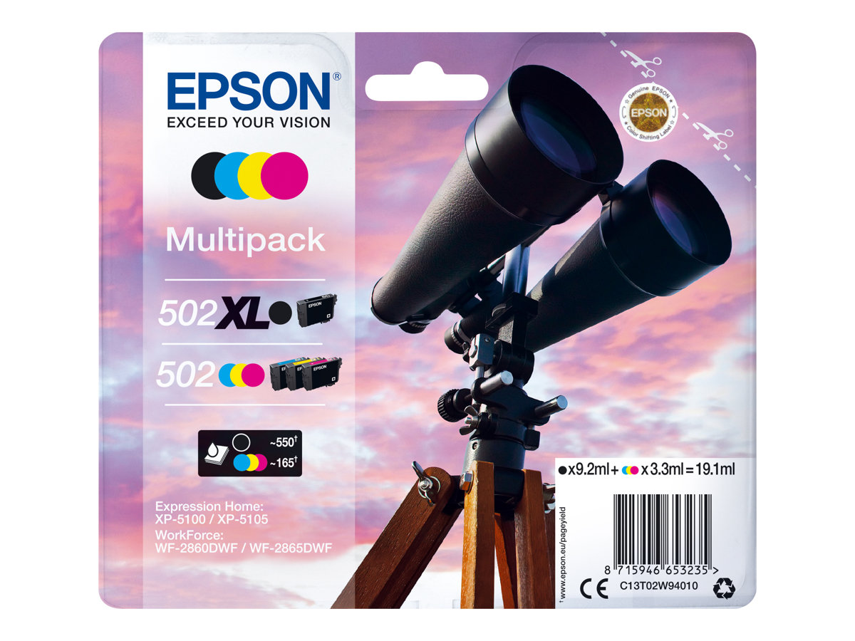 Epson 502502XL Multipack - 4er-Pack - 19.1 ml