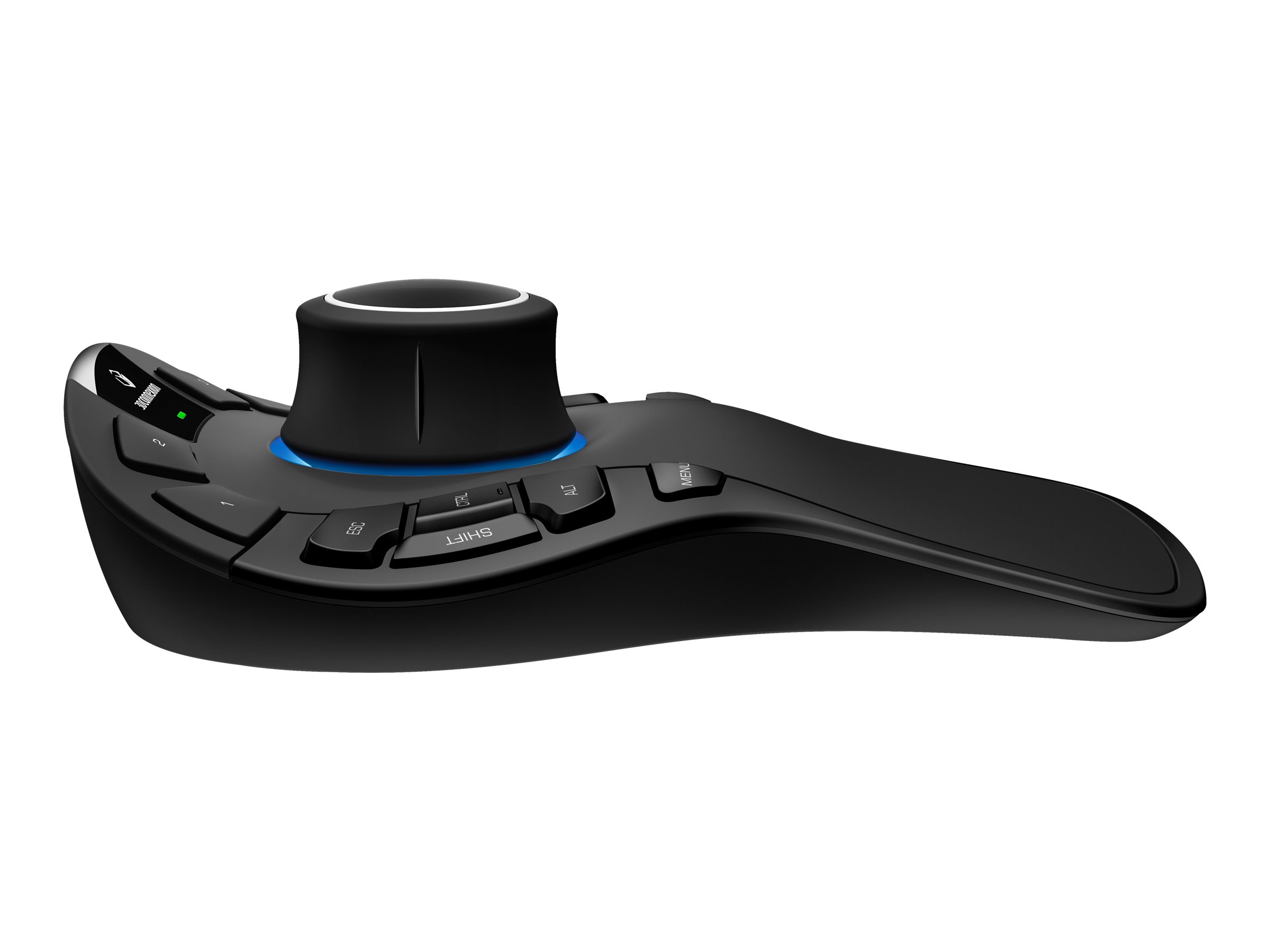 3Dconnexion SpaceMouse Pro Wireless - Bluetooth Edition - 3D-Maus - ergonomisch - 15 Tasten - kabellos - 2.4 GHz, Bluetooth, USB-C - kabelloser Empfänger (USB)