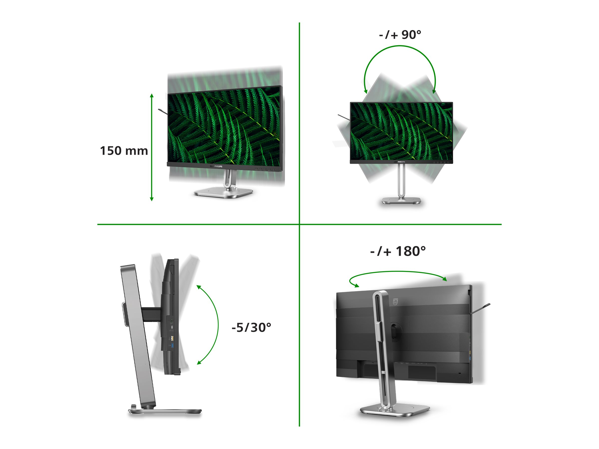 Philips 24B2G5301 - 5000 Series - LED-Monitor - USB - 61 cm (24")