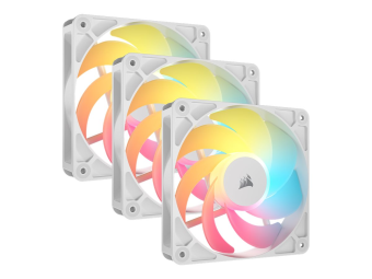 Corsair RS120-R - Gehäuselüfter - invers - 120 mm - weiß (Packung mit 3)