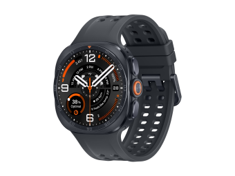 Samsung Galaxy Watch Ultra2 - 47 mm - titanfarben grau - intelligente Uhr mit Marineband - schwarz - Bandgröße ML - Anzeige 3.85 cm (1.52")