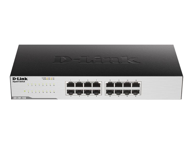 D-Link GO-SW-16G - Switch - unmanaged - 16 x