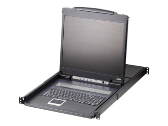 ATEN LCD KVM Switches CL1308N - KVM-Konsole mit KVM-Switch - 8 Anschlüsse - PS2 USB - 48.3 cm (19)