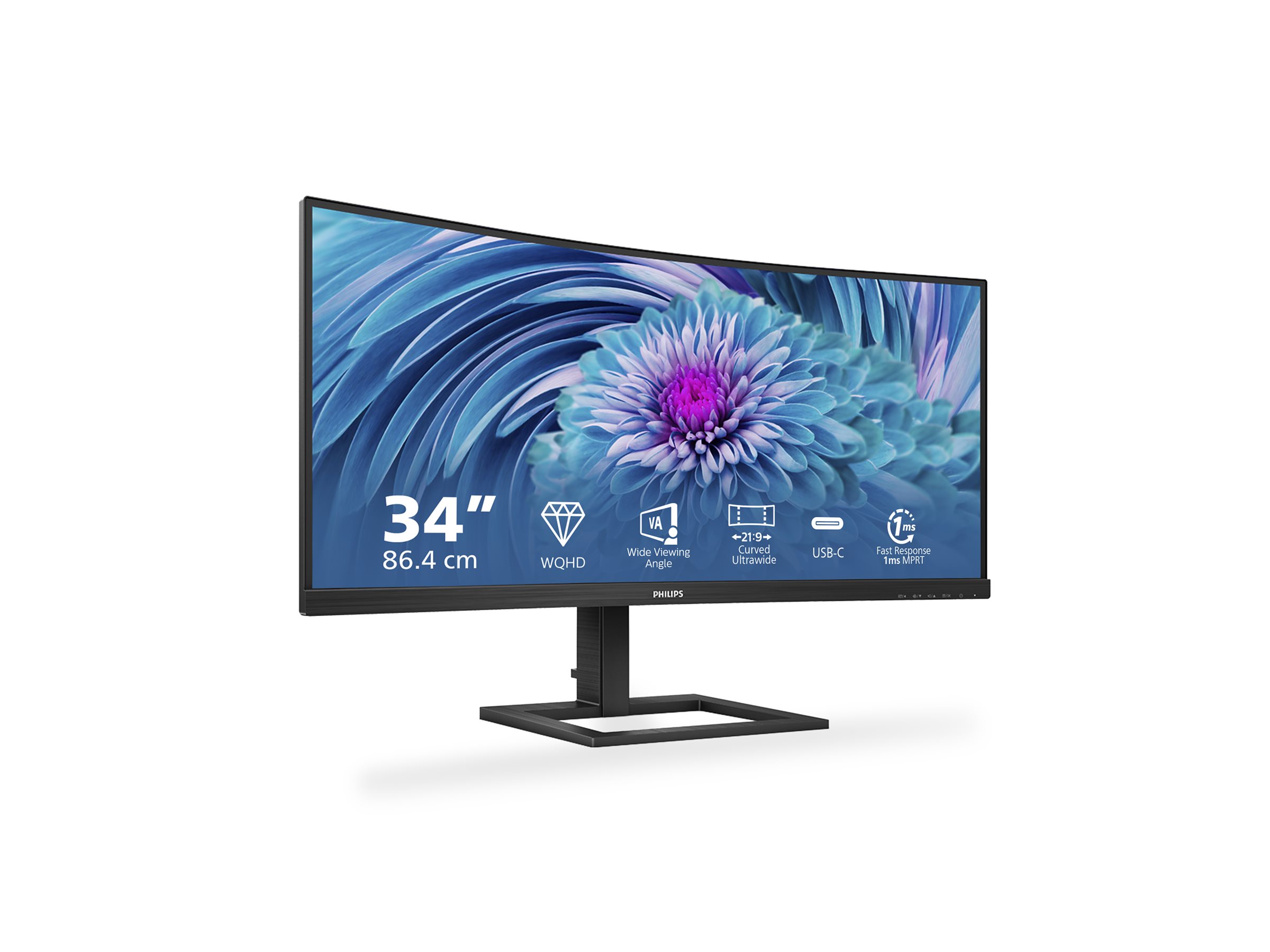 Philips E-line 346E2CUAE - LED-Monitor - gebogen - 86 cm (34")