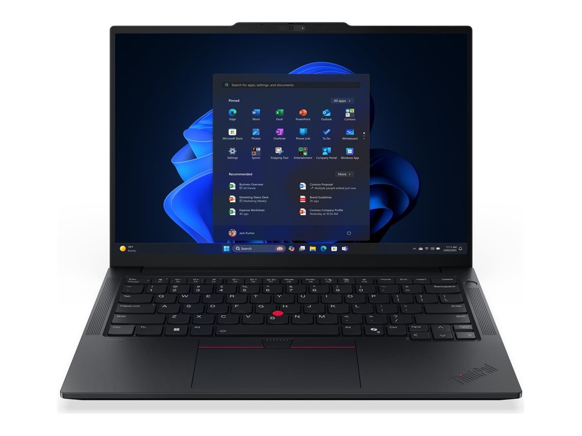 Lenovo ThinkPad E14 Gen 7 21T0 - 180°-Scharnierdesign - AMD Ryzen 5 220  3.2 GHz - Win 11 Pro - Radeon 740M - 16 GB RAM - 512 GB SSD TCG Opal Encryption 2, NVMe - 35.6 cm (14")