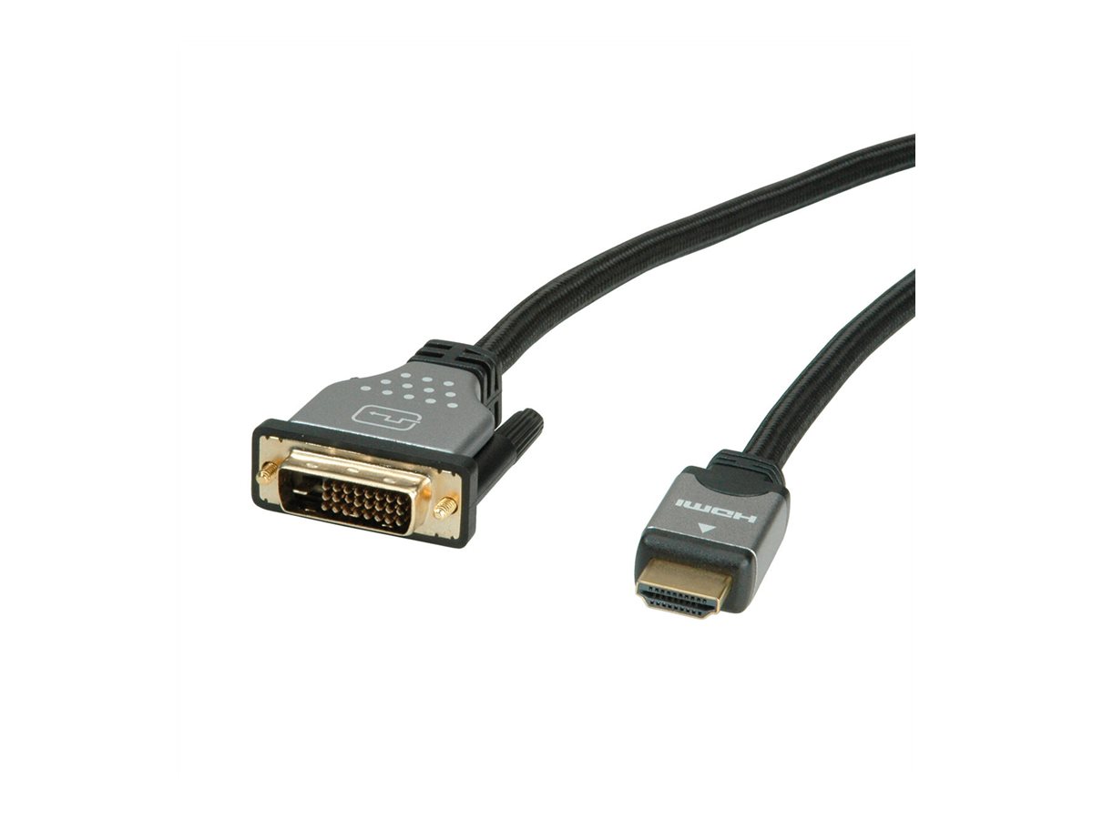 ROLINE Adapterkabel - Dual Link - DVI-D männlich