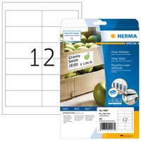 HERMA Etiketten A4 97x42.3 mm weiß extrem stark haftend Papier matt 300 St. - Weiß - Rechteck - Permanent - Papier - Matte - LaserInkjet