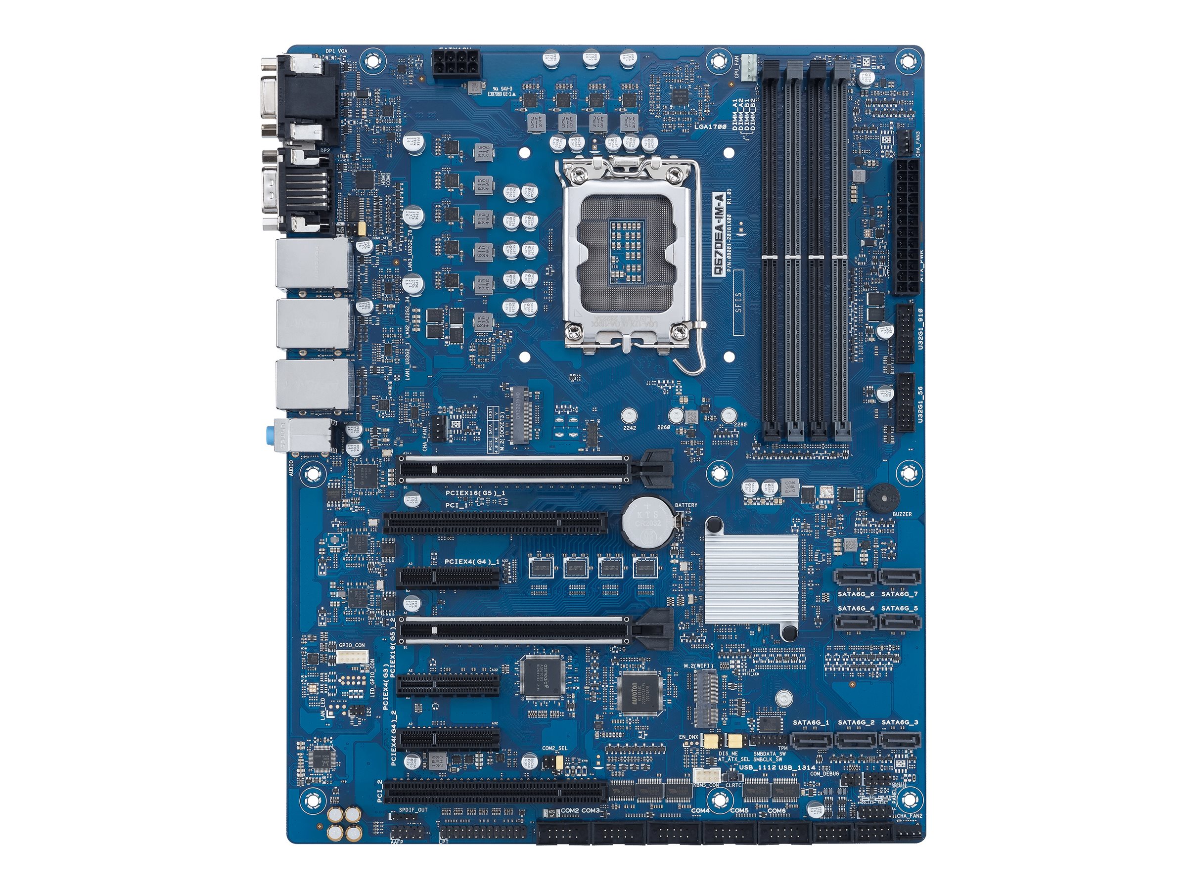 ASUS Q670EA-IM-A - Motherboard - ATX - LGA1700-Sockel - Q670E Chipsatz - USB 3.2 Gen 2, USB-C 3.2 Gen2 - Onboard-Grafik (CPU erforderlich)