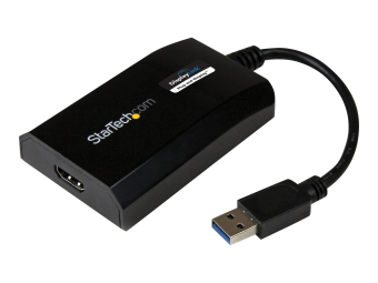 StarTech.com USB 3.0 auf HDMI Adapter  Konverter - Externe Monitor Grafikkarte für Mac und PC - DisplayLink Zertifiziert - HD 1080p - Adapterkabel - USB Typ A männlich zu HDMI weiblich - 16 cm - Schwarz - 1920 x 1200 (WUXGA)