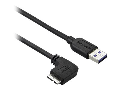 StarTech.com 1m Slim Micro USB 3.0 Kabel linksgewinkelt - USB 3.1 Gen 1 (5 Gbits)