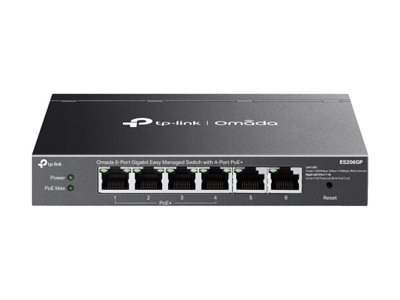 TP-LINK Omada ES206GP V2.6 - Switch - managed - 4 x 101001000 (PoE+)