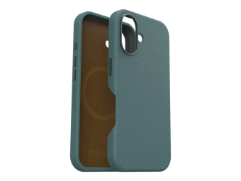 OtterBox Symmetry Series - Hintere Abdeckung für Mobiltelefon - kompatibel mit MagSafe - Kaktusleder, Polyurethan - Salbeigrün (grün)